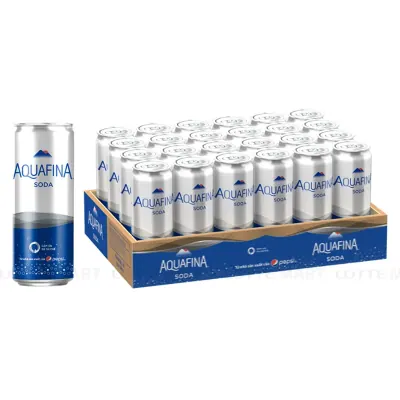 Thùng 24 Lon Nước Có Gas Aquafina Soda 320ml