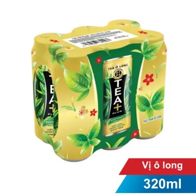 Trà Olong TEA+ Plus Lon 6x320ml