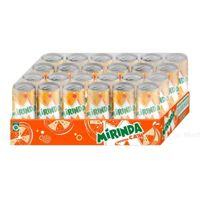 Thùng 24 Lon Nước Ngọt Mirinda Hương Cam 320ml