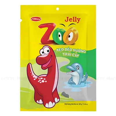 Kẹo Dẻo Zoo Jelly Áo Đường Bibica 500g