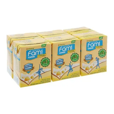 Lốc 6 Hộp Sữa Đậu Nành Vinasoy Fami Canxi Vị Phô Mai 200ml