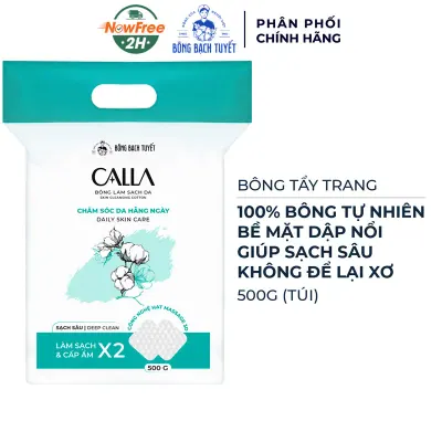 Bông Tẩy Trang Bông Bạch Tuyết Calla Giúp Sạch Sâu Túi 500g