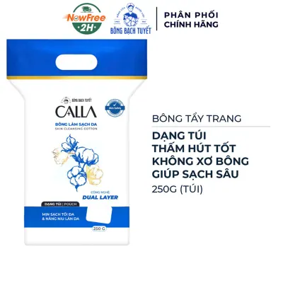 Bông Tẩy Trang Bông Bạch Tuyết Calla Dạng Túi Sạch Da 250g