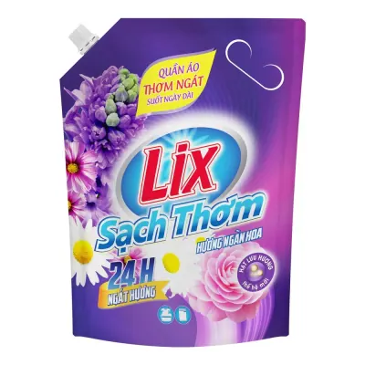 Nước Giặt Lix Sạch Thơm Hương Ngàn Hoa Túi 3.2kg
