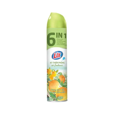 Xịt Phòng Lix Hương Cam Sả 280ml