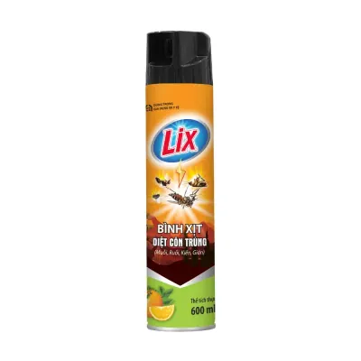 Xịt Diệt Côn Trùng Lix Hương Cam 600ml