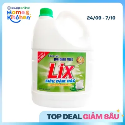 Nước Rửa Chén Lix Hương Trà Xanh 3.5kg