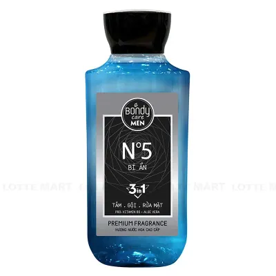 Sữa Tắm Gội Bondy Care Men No.5 Hương Nước Hoa Bí Ẩn Chai 300g