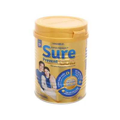 Sữa Bột Vinamilk Sure Prevent Gold Hộp Thiếc 400g
