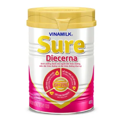 Sản Phẩm Dinh Dưỡng Vinamilk Sure Diecerna Hộp Thiếc 400g