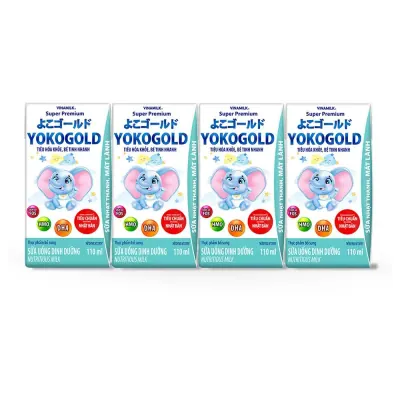 Sữa Uống Dinh Dưỡng Vinamilk Yoko Gold Lốc 4x110ml