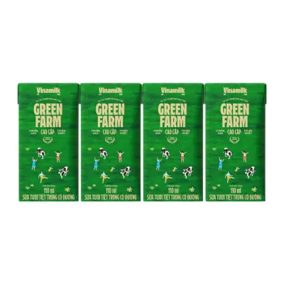Sữa Tươi Vinamilk Green Farm Có Đường 4x110ml