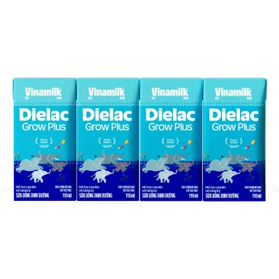 Lốc 4 Hộp Sữa Uống Dinh Dưỡng Dielac Grow Plus Sữa Non 110ml