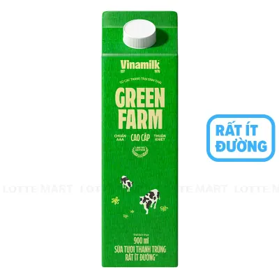 Sữa Tươi Thanh Trùng Vinamilk Rất Ít Đường Hộp 900ml