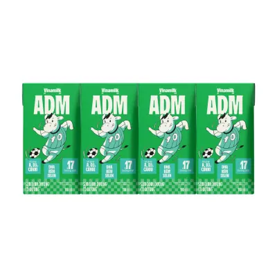Lốc 4 Hộp Sữa Tươi Tiệt Trùng Vinamilk ADM Có Đường 110ml