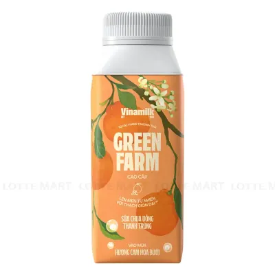 Sữa Chua Uống Vinamilk Green Farm Hương Cam Hoa Bưởi 200ml
