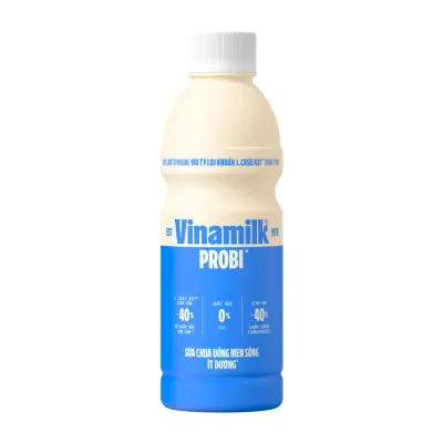 Sữa Chua Uống Men Sống Probi Ít Đường Chai 700ml