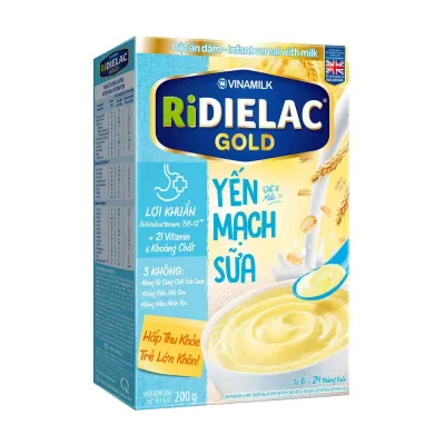 Bột Ăn Dặm RiDielac Gold Yến Mạch Sữa 200g