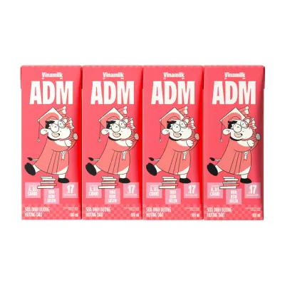 Sữa Dinh Dưỡng Vinamilk ADM Gold Dâu 4x180ml