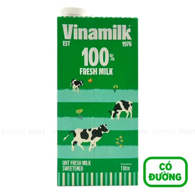 Sữa Tươi Tiệt Trùng Vinamilk Có Đường Hộp 1L