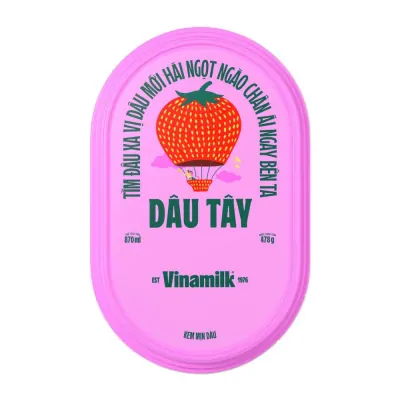 Kem Vinamilk Dâu 870ml