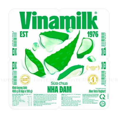 Lốc 4 Hũ Sữa Chua Ăn Vinamilk Nha Đam 100g