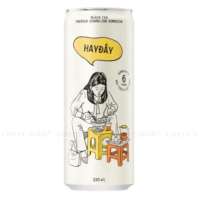 Trà Kombucha Vinamilk Hay Đấy Trà Đen Lon 320ml