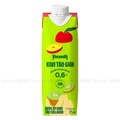 Nước Ép Vinamilk Collagen Vị Kiwi Táo Hộp 275ml