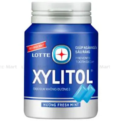 Kẹo Gum Xylitol Không Đường Hương Mint Hũ 55.1g