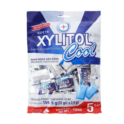 Kẹo Gum Lotte Xylitol Cool Mint 159.5g