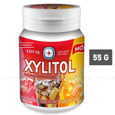 Kẹo Gum Lotte Xylitol Không Đường Vị Nước Giải Khát 55.1g