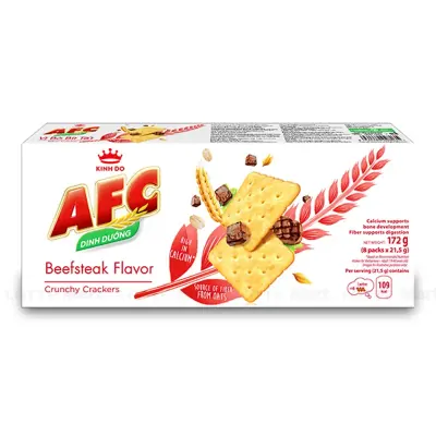 Bánh Quy AFC Vị Bò Bít Tết Hộp 172g
