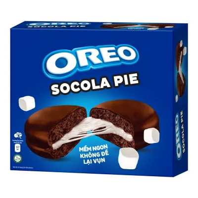 Bánh Oreo Socola Pie Vị Nguyên Bản Hộp 336g