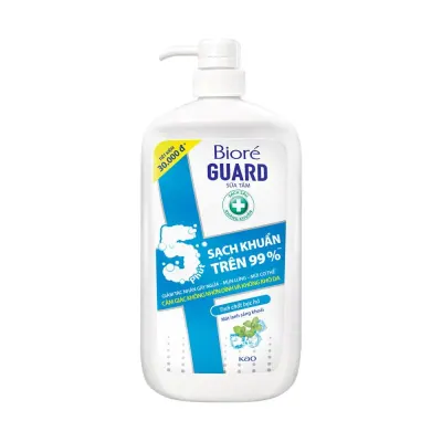 Sữa Tắm Bioré Guard Mát Lạnh Sảng Khoái Chai 1.2kg