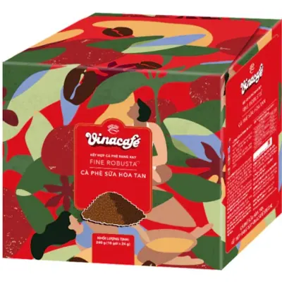 Cà Phê Sữa Hòa Tan Kết Hợp Rang Xay VinaCafé Special Hộp Giấy 10x24g