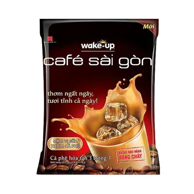 Cà Phê Sữa Hòa Tan Wake Up Cafe Sài Gòn Bịch 24x19g