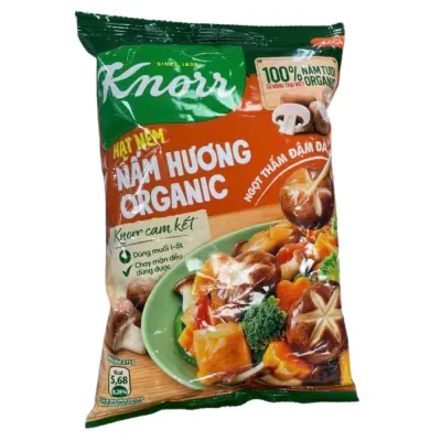 Hạt Nêm Knorr Nấm Hương Organic Gói 800g Kèm Đường 300g