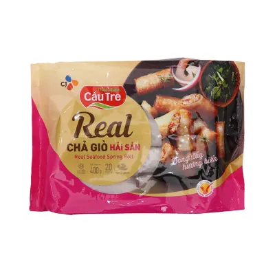 Chả Giò Real Hải Sản Cầu Tre Gói 400g