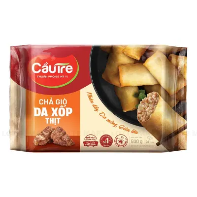 Chả Giò Hoa Mai Da Xốp Nhân Thịt Cầu Tre 500g