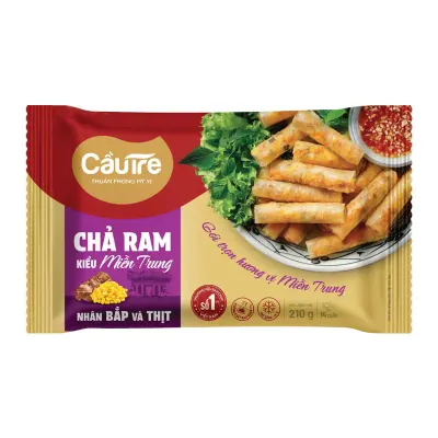 Chả Ram Cầu Tre Kiểu Miền Trung Nhân Bắp Thịt 210g