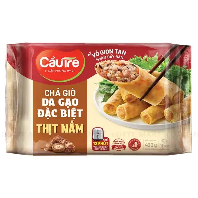 Chả Giò Da Gạo Cầu Tre Thịt Nấm 400g