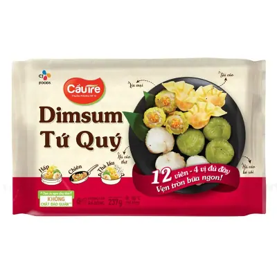 Dimsum Tứ Quý Cầu Tre Gói 237g
