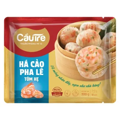 Há Cảo Pha Lê Tôm Hẹ Cầu Tre Gói 300g