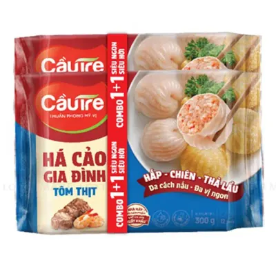 Há Cảo Gia Đình Cầu Tre Nhân Tôm Thịt 300g x 2 Gói