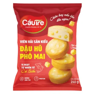 Viên Hải Sản Cầu Tre Kiểu Đậu Hũ Phô Mai Gói 240g