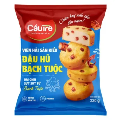 Viên Hải Sản Cầu Tre Đậu Hũ Bạch Tuộc 220g