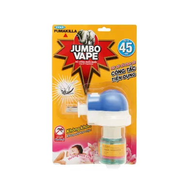 Bộ Xông Đuổi Muỗi Jumbo Vape Hương Hoa Lily 34ml