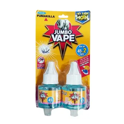 Chất Xông Đuổi Muỗi Hương Hoa Sakura Jumbo Vape Bộ 2 Cái 34ml
