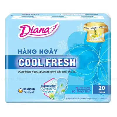 Băng Vệ Sinh Diana Sensi Hàng Ngày Cool Fresh Gói 20 Miếng