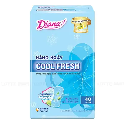 Băng Vệ Sinh Diana Sensi Hàng Ngày Cool Fresh Gói 40 Miếng